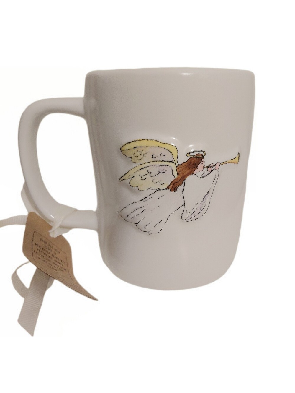 Rae Dunn Heralding Angel Joy To The World Ceramic Coffee Mug